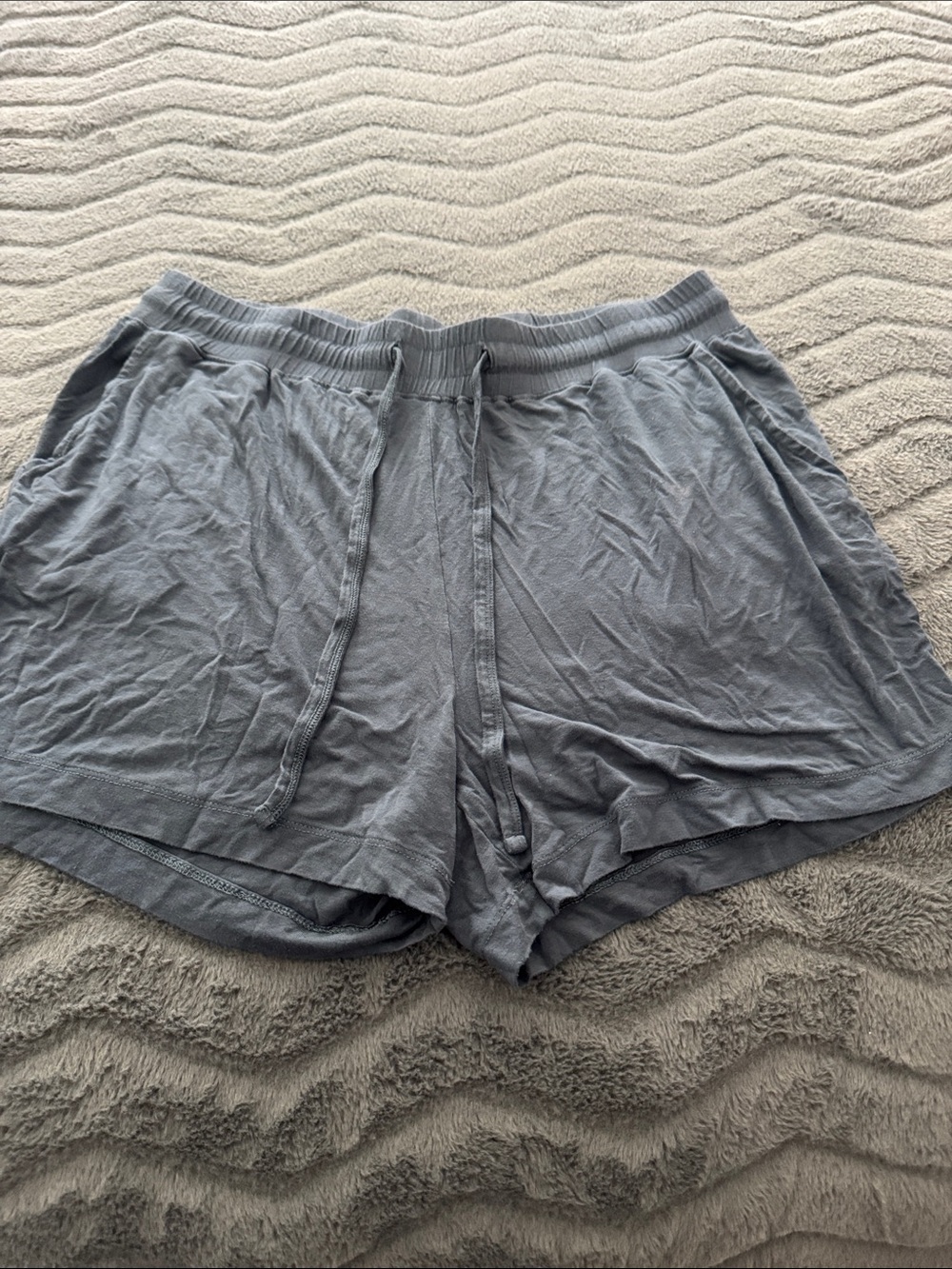 kate quinn Gray Elastic Waist Lounge Shorts
